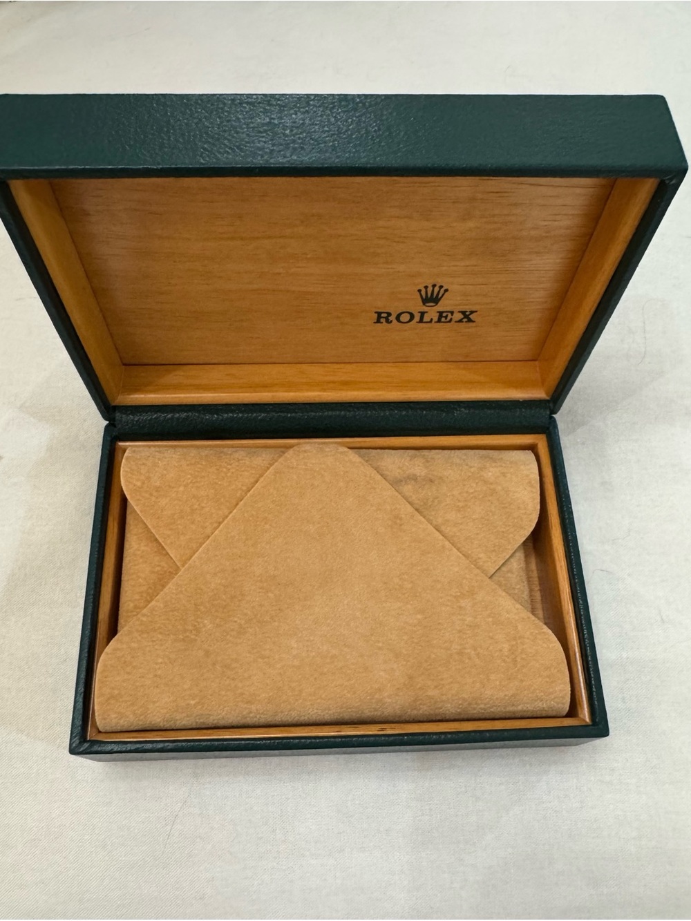 Rolex Watch Box with Tan Suede Interior